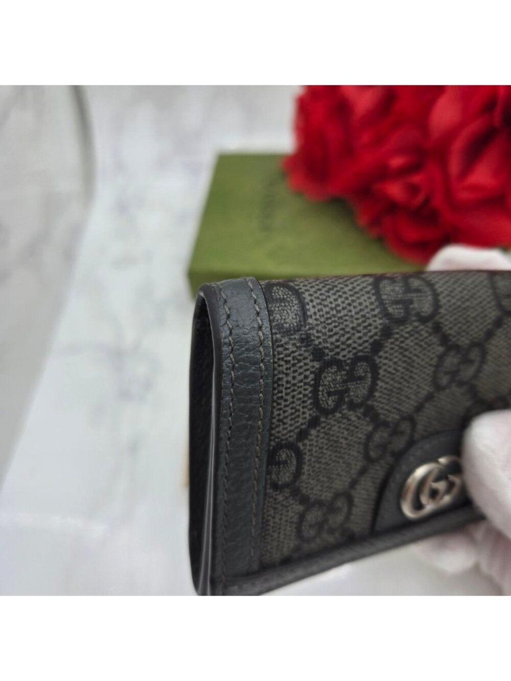 ★SOLD★ Gucci Business Card Holder Case Ophidia GG - Picture 4 of 14